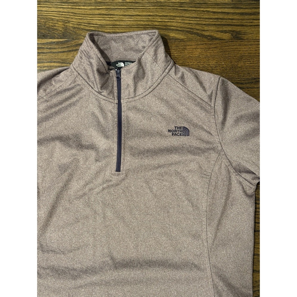 THE‎ NORTH FACE WOMENS SWEATER EXTRA XL Purple PULLOVER FLEECE 1/4 ZIP